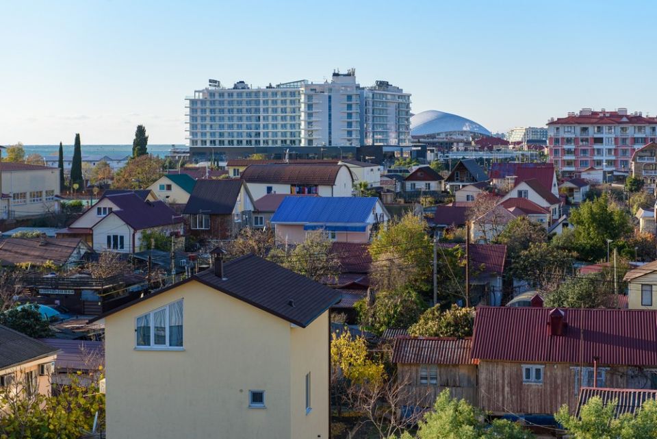 Вид от гостевого дома