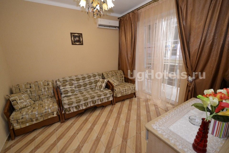 Люкс 2-х комнатный 6-ти местный (38 кв.м.) с балконом - гостиная